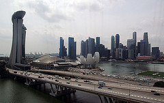 View from the Singapore Flyer
